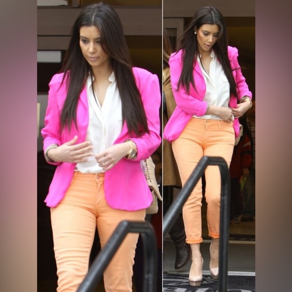 NWT Mother Looker Pop in Tangelo Orange Skinny Jeans Celebrity Favorite 31 - Picture 1 of 5